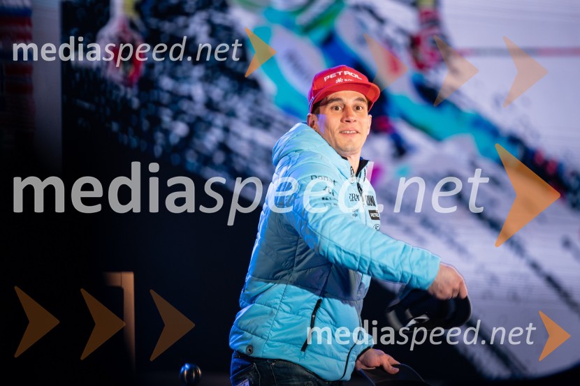  Žan Kranjec, smučarPodelitev pokalov sobotnega veleslaloma in javni žreb, 62. Pokal Vitranc