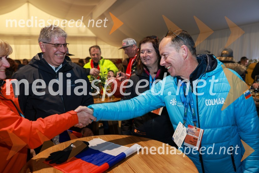  Boštjan Poklukar, minister za notranje zadeve RS;  ... ;  Enzo Smrekar, predsednik uprave Droge Kolinske in glavni direktor strateškega poslovnega področja v Atlantic Grupi, predsednik SZS62. Pokal Vitranc, nedelja