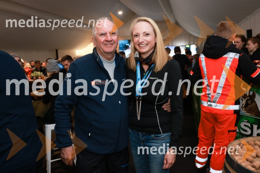  Srečko Medven, generalni sekretar pokala Vitranc;  Mojca Zagernik Medven62. Pokal Vitranc, nedelja