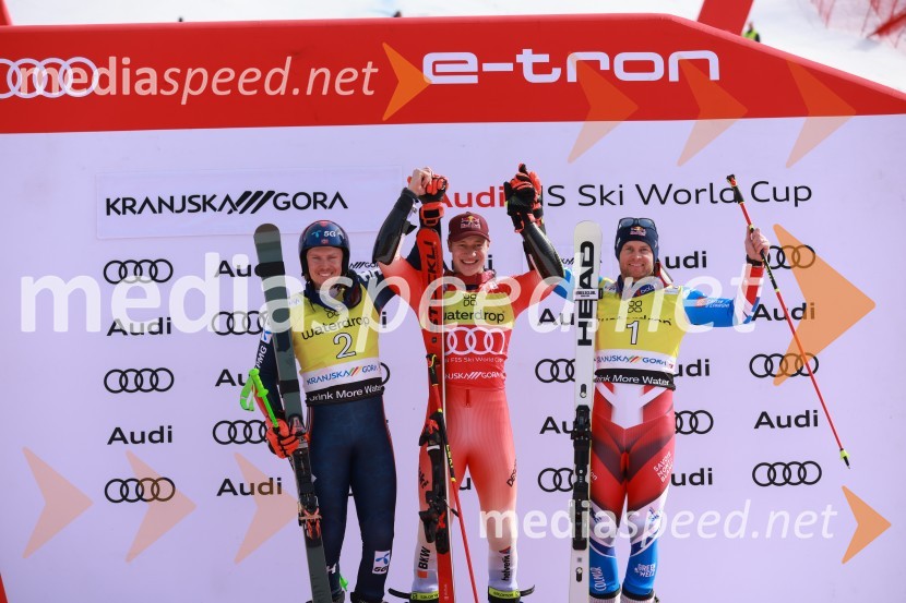  Henrik Kristoffersen, smučar (Norveška);  Marco Odermatt, smučar (Švica);  Alexis Pinturault, smučar (Francija)62. Pokal Vitranc, nedelja