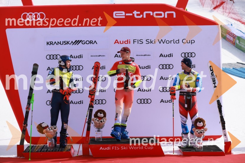  Henrik Kristoffersen, smučar (Norveška);  Marco Odermatt, smučar (Švica);  Alexis Pinturault, smučar (Francija)62. Pokal Vitranc, nedelja