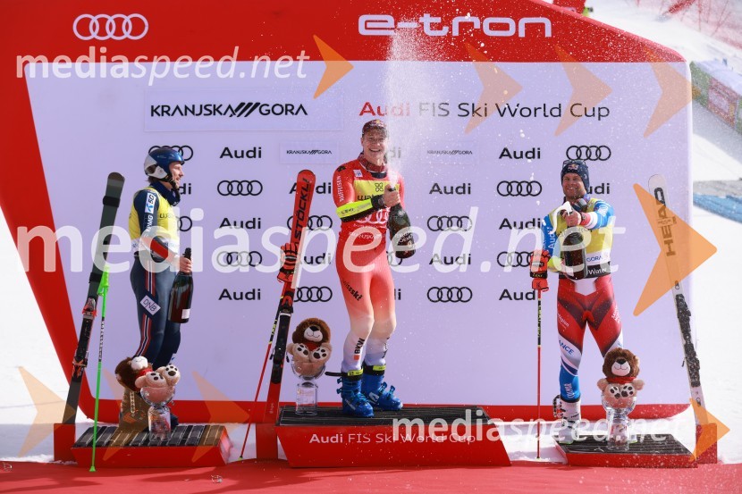  Henrik Kristoffersen, smučar (Norveška);  Marco Odermatt, smučar (Švica);  Alexis Pinturault, smučar (Francija)62. Pokal Vitranc, nedelja