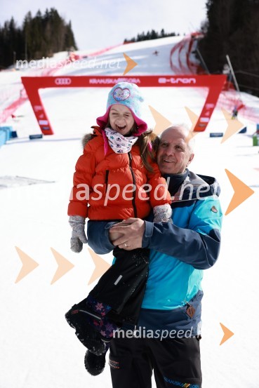  Maša Medven;  Srečko Medven, generalni sekretar pokala Vitranc62. Pokal Vitranc, nedelja