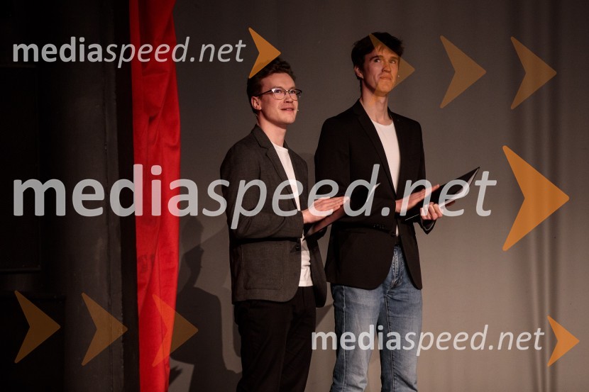  Žan Brelih Hatunić, igralec;  Urban Kuntarič, igralec31. Dnevi Komedije v Celju, zaključek festivala s Tadejem Tošem