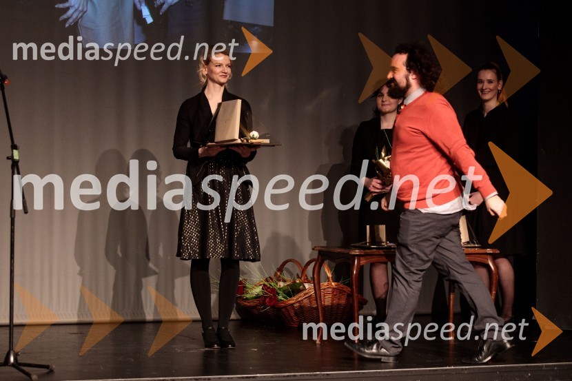  Alenka Kraigher, igralka;   Jure Novak, režiser, direktor, Prešernovo gledališče Kranj31. Dnevi Komedije v Celju, zaključek festivala s Tadejem Tošem