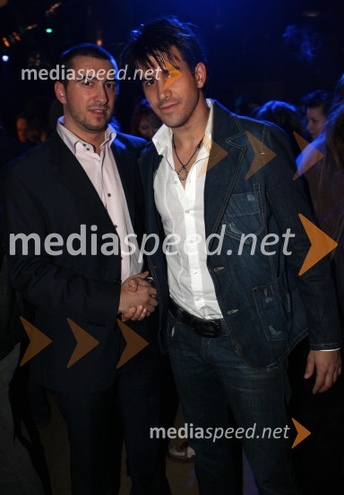 Marko Potrč, radijski moderator in Domen Kumer, pevecSRF - Slovensi radijski festival 2005