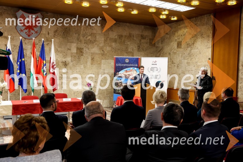  András Cser-Palkovics, župan, SzékesfehérvárOdkritje madžarskega kipa v parku La Ciotat v Kranju