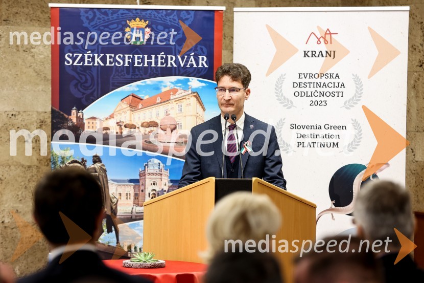  András Cser-Palkovics, župan, SzékesfehérvárOdkritje madžarskega kipa v parku La Ciotat v Kranju