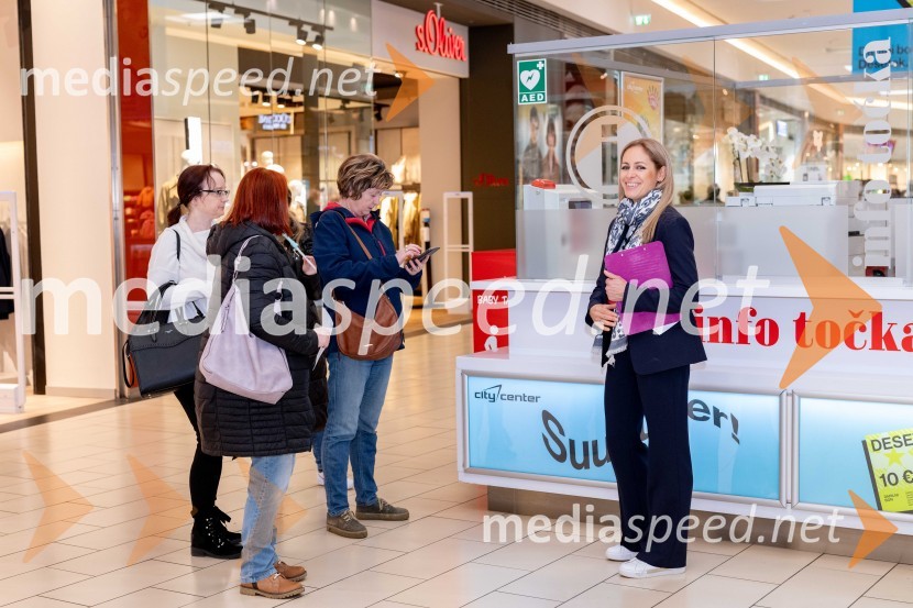  Nataša Leskovšek, novinarka;  Rozmal Petek, novinarka;  Lili Pušnik, novinarka;  Snežana Delakorda, direktorica, Prima komunikacijeCitycentrov 17. rojstni dan, novinarska konferenca