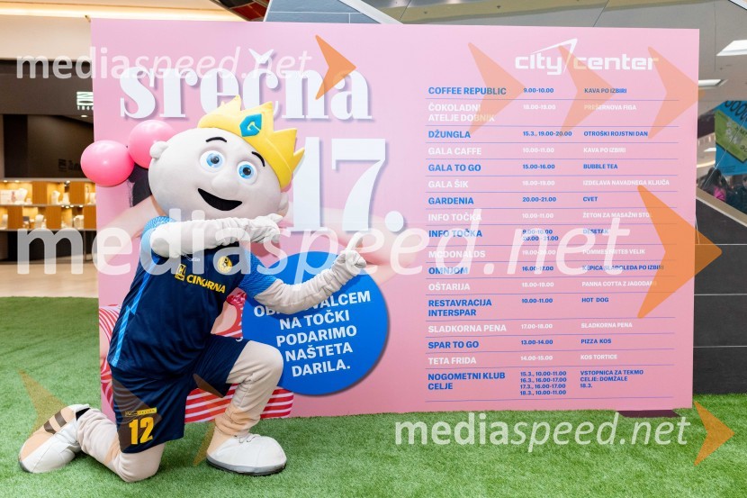 SREČNA 17-KA, Citycenter Celje praznuje in podarja nagrade