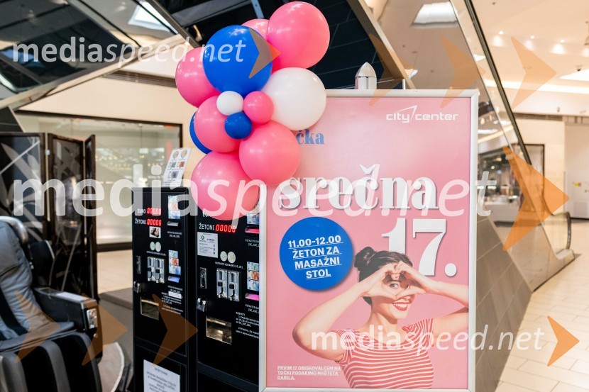 SREČNA 17-KA, Citycenter Celje praznuje in podarja nagrade