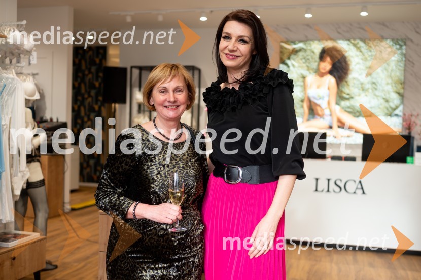  Helena Kožar Zidarič, Inplet pletiva d.o.o;  Tamara Busar, vodja projektov v marketingu, LiscaOtvoritev nove Liscine prodajalne