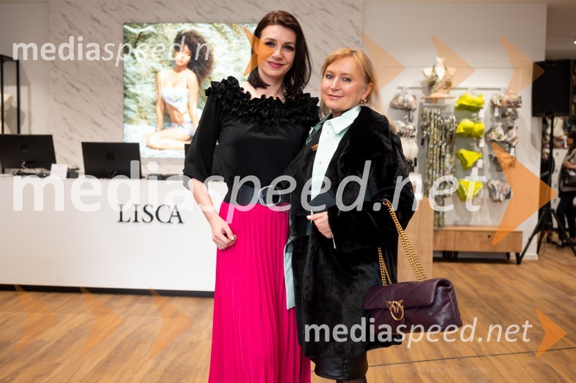  Tamara Busar, vodja projektov v marketingu, Lisca;  Vladimira Tomšič, direktorica, Zdravstveni dom SevnicaOtvoritev nove Liscine prodajalne
