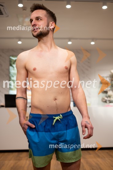  Blaž Brudar, manekenOtvoritev nove Liscine prodajalne