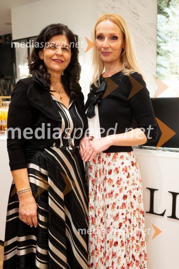  Vesna Južna, lastnica podjetja Lisca;  Lali Sladjana Ilic, predsednica, društvo SILA IWCL - International Women's Club LjubljanaOtvoritev nove Liscine prodajalne