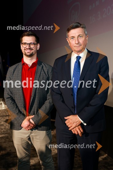  Tadej Premk, direktor izobraževanj, Marketing magazin;  Borut Pahor, nekdanji predsednik Republike SlovenijeDan družbenih omrežij 2023