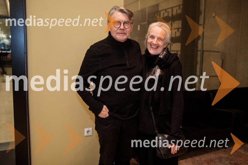  Zvone Hribar, igralec;  Metka HribarLunapark, premiera drame