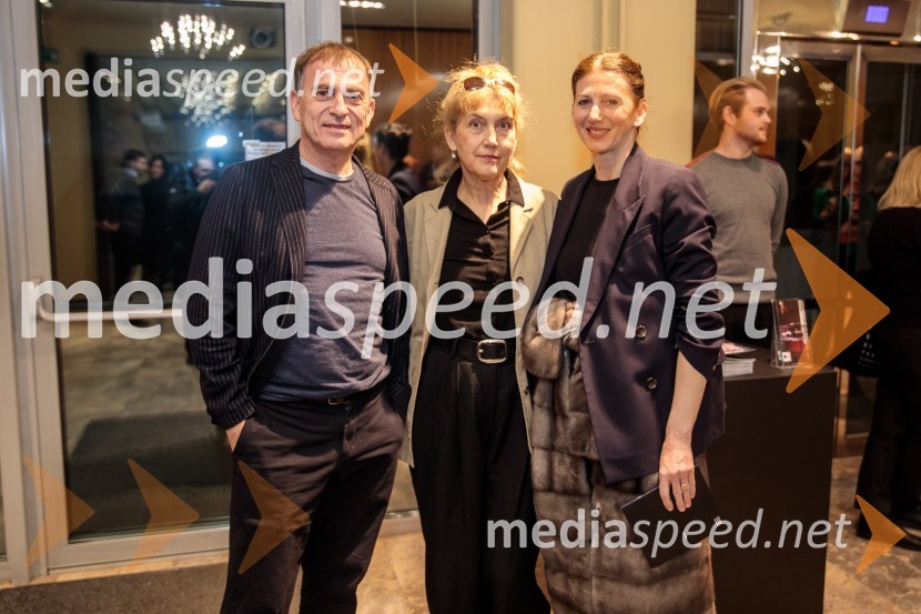  Blaž Peršin, direktor Muzeja in galerije mesta Ljubljane;  Barbara Hieng Samobor, direktorica in umetniška vodja MGL;  Sanja Nešković Peršin, balerina, nekdanji umetniški vodja SNG Opera in baleta Ljubljana Lunapark, premiera drame
