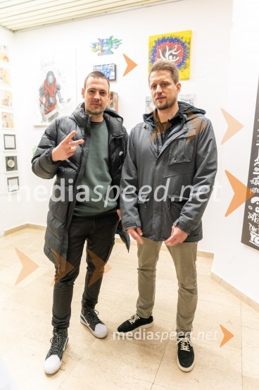  Tine Lugarič, kreativni direktor, agencija Trampolin;  Andrija Šulić, soustanovitelj in produktni vodja, TrampoliniRecycle or Try, otvoritev razstave v UGM