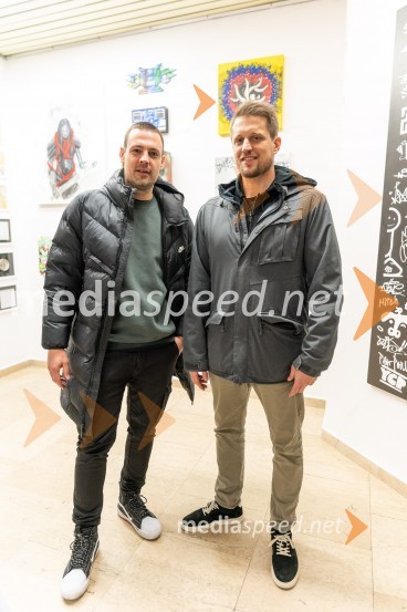  Tine Lugarič, kreativni direktor, agencija Trampolin;  Andrija Šulić, soustanovitelj in produktni vodja, TrampoliniRecycle or Try, otvoritev razstave v UGM