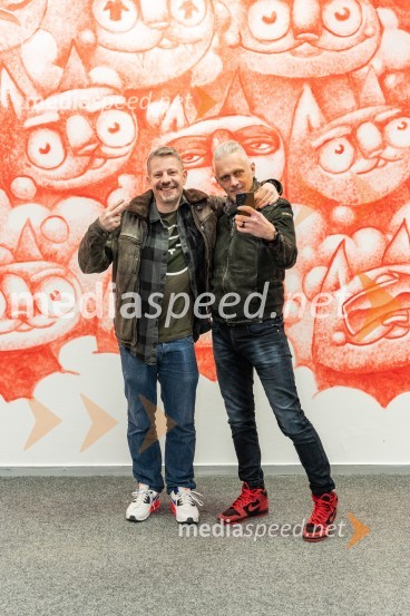  Slaven Lunar Kosanovic, hrvaški grafitar in multidisciplinarnega umetnik;  ... Recycle or Try, otvoritev razstave v UGM