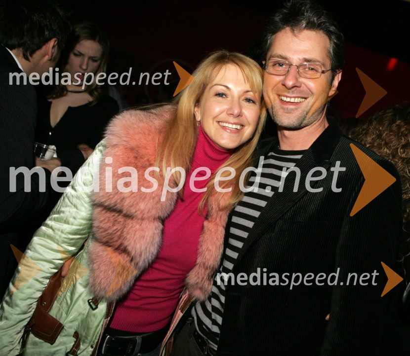 Iris Potočnik, voditeljica na Radiu RSi in Ivo Kores, urednik oddaje Dobro jutro na TV SlovenijaSRF - Slovensi radijski festival 2005