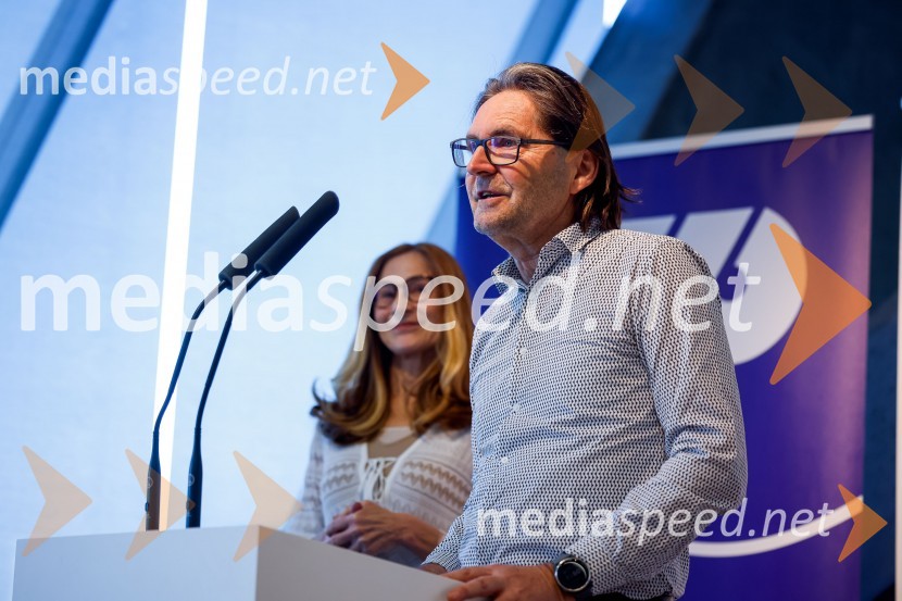  Janja Božič Marolt, direktorica, Mediana d.o.o., predsednica Effie Slovenija 2023;  Mitja  Tuškej, strokovni direktor Effie Slovenija 2023Effie dan 2023