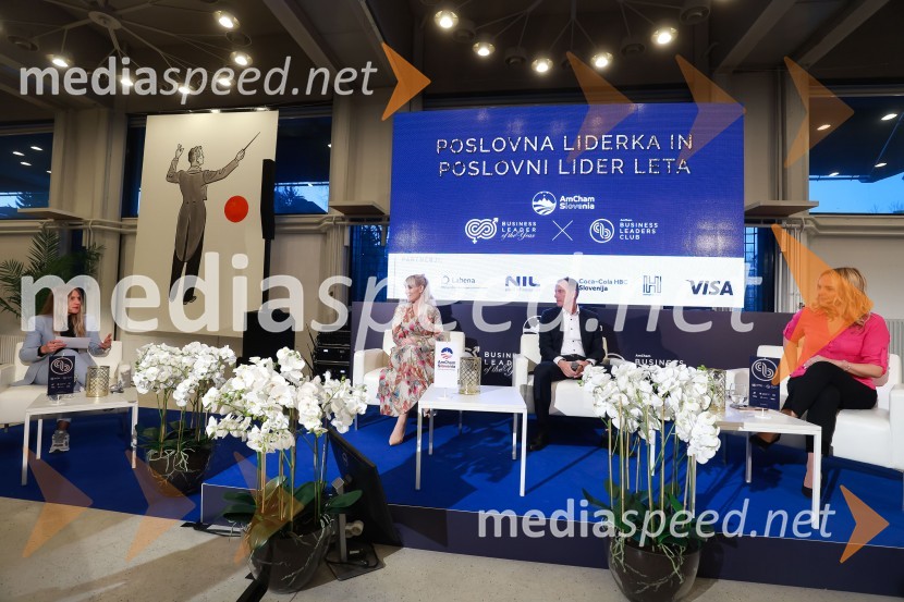  Tonja Avsenik, AmCham (Ameriška gospodarska zbornica), direktorica platforme YOUng. ;  Ana Petrič, direktorica DEOS Centra starejših Notranje Gorice;  Enzo Smrekar, predsednik uprave Droge Kolinske in glavni direktor strateškega poslovnega področja v Atlantic Grupi, predsednik SZS, podpredsednik Olimpijskega komiteja Slovenije;  Ajša Vodnik, izvršna direktorica AmCham (Ameriška gospodarska zbornica)Poslovna liderka in poslovni lider leta 2023