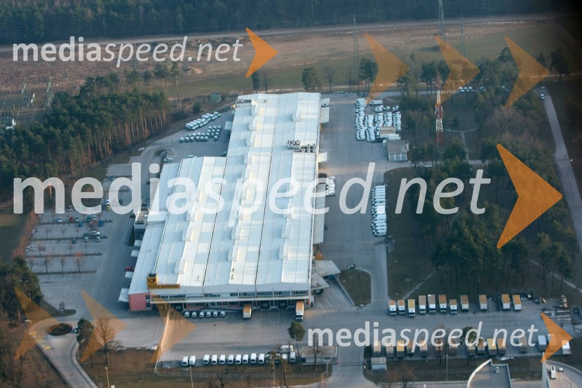Poštno logistični center Maribor (PLC Maribor)Maribor in okolica iz zraka