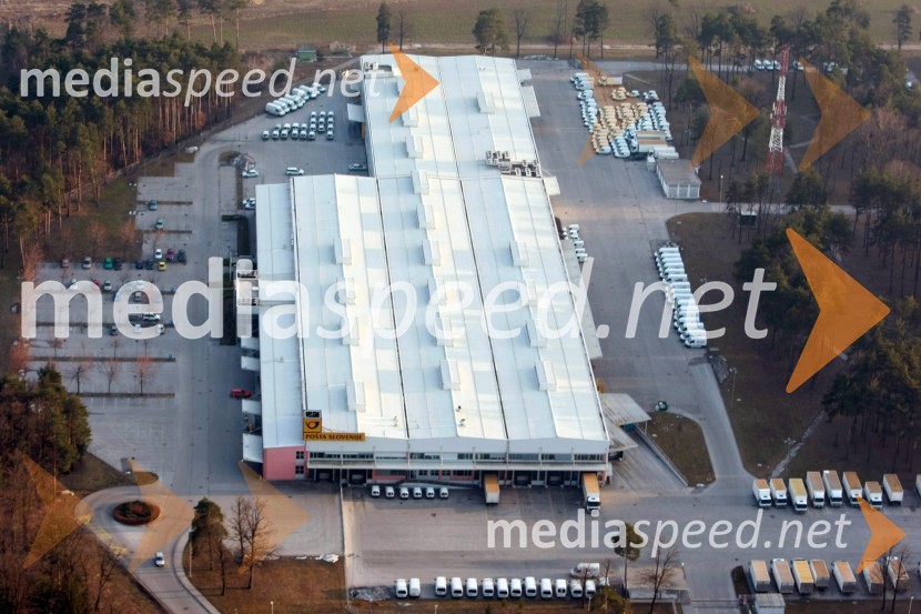 Poštno logistični center Maribor (PLC Maribor)Maribor in okolica iz zraka