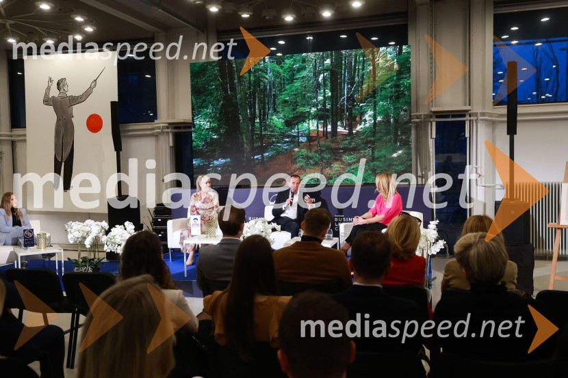  Ana Petrič, direktorica DEOS Centra starejših Notranje Gorice;  Enzo Smrekar, predsednik uprave Droge Kolinske in glavni direktor strateškega poslovnega področja v Atlantic Grupi, predsednik SZS, podpredsednik Olimpijskega komiteja Slovenije;  Ajša Vodnik, izvršna direktorica AmCham (Ameriška gospodarska zbornica)Poslovna liderka in poslovni lider leta 2023