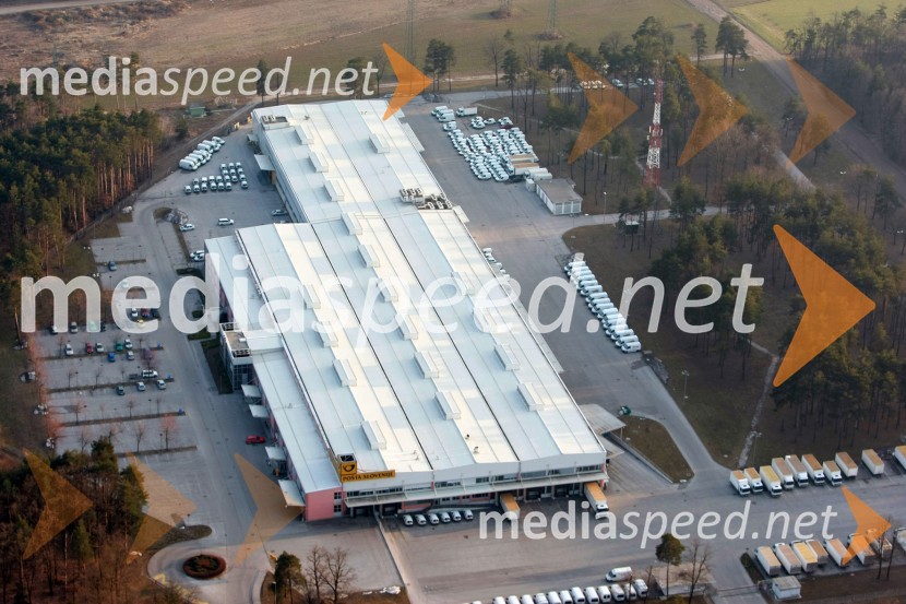 Poštno logistični center Maribor (PLC Maribor)Maribor in okolica iz zraka