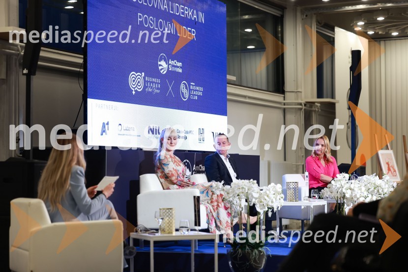  Tonja Avsenik, AmCham (Ameriška gospodarska zbornica), direktorica platforme YOUng. ;  Ana Petrič, direktorica DEOS Centra starejših Notranje Gorice;  Enzo Smrekar, predsednik uprave Droge Kolinske in glavni direktor strateškega poslovnega področja v Atlantic Grupi, predsednik SZS, podpredsednik Olimpijskega komiteja Slovenije;  Ajša Vodnik, izvršna direktorica AmCham (Ameriška gospodarska zbornica)Poslovna liderka in poslovni lider leta 2023