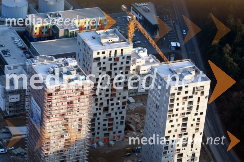 Stanovanjski kompleks Betnavski park MariborMaribor in okolica iz zraka