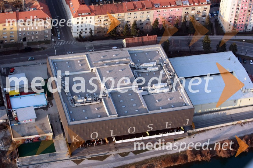 Kolosej MariborMaribor in okolica iz zraka