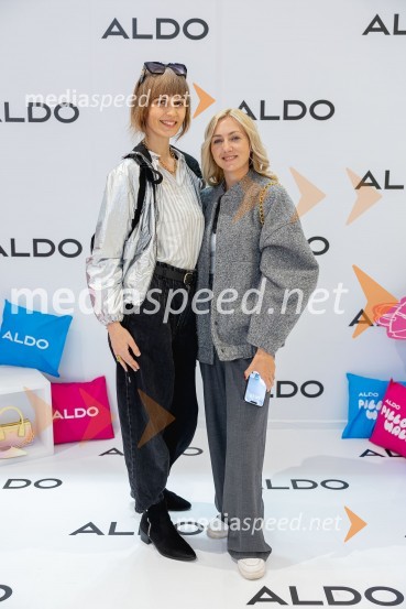  Ilona Lušičič, novinarka fashion.si;  Alja  Perne, influencerkaAldo trgovina odprla svoja vrata v trgovskem centru Supernova Ljubljana
