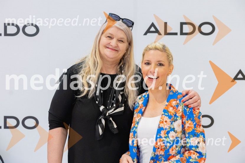  Carmen Leban, novinarka;  Suzana  Kozel, voditeljica, Jutro na PlanetuAldo trgovina odprla svoja vrata v trgovskem centru Supernova Ljubljana