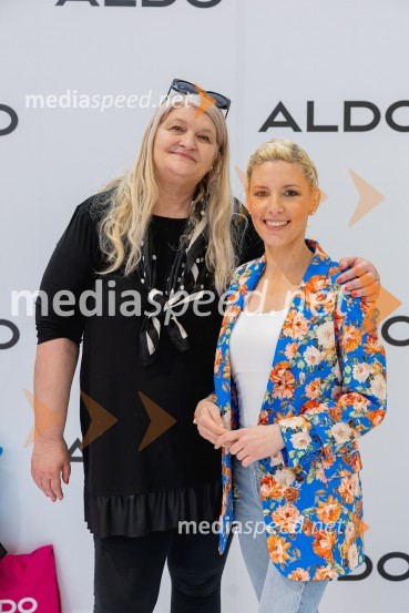  Carmen Leban, novinarka;  Suzana  Kozel, voditeljica, Jutro na PlanetuAldo trgovina odprla svoja vrata v trgovskem centru Supernova Ljubljana