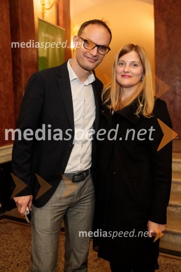  Anže Logar, poslanec SDS, predsednik Ljubljanskega odbora SDS;  Anja RustjaTrubadur, premiera opere, SNG Opera in balet Ljubljana