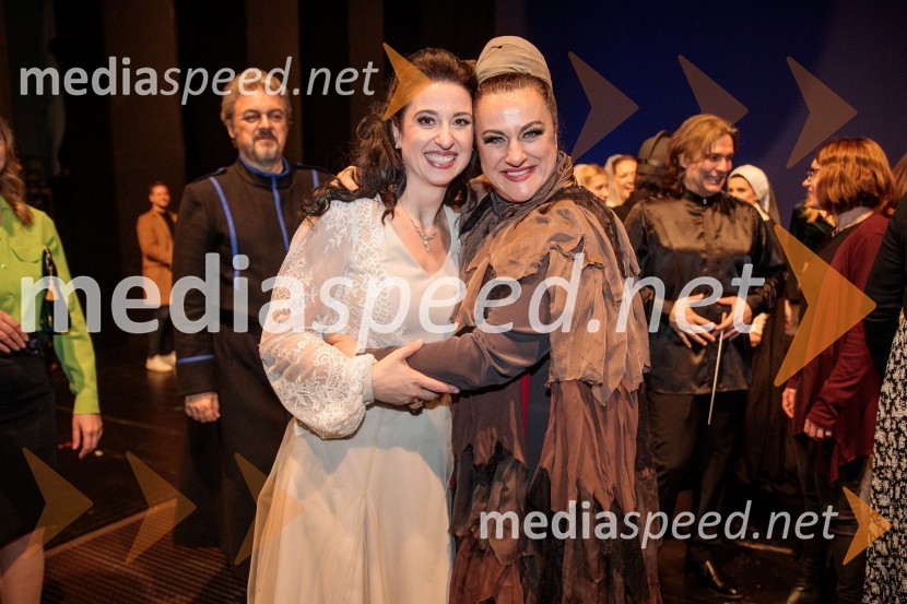  Elvira  Hasanagić, sopranistka;   Monika Bohinec, mezzosopranistkaTrubadur, premiera opere, SNG Opera in balet Ljubljana