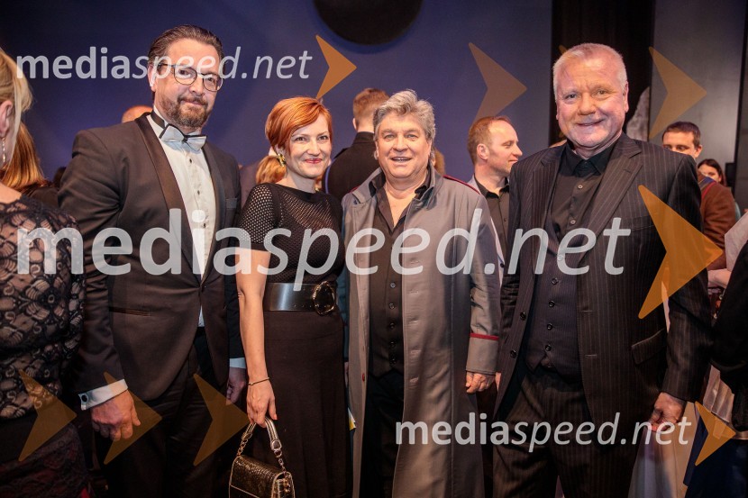  Marko  Hribernik, dirigent, umetniški direktor opere; dr. Asta Vrečko, ministrica za kulturo;  Branko Robinšak, operni pevec;  Staš Ravter, direktor SNG Opera in balet LjubljanaTrubadur, premiera opere, SNG Opera in balet Ljubljana
