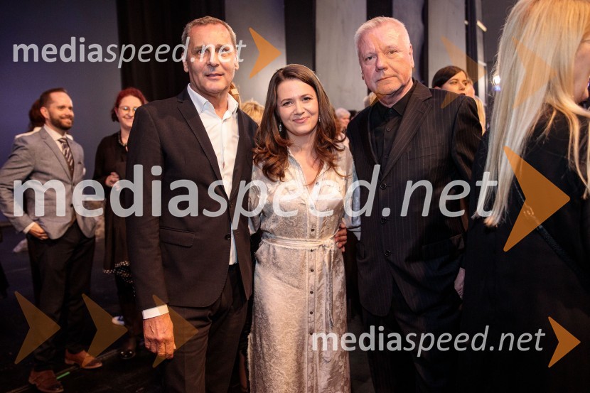  Danilo Rošker, direktor SNG Maribor;  Yulia  Roschina, režiserka;  Staš Ravter, direktor SNG Opera in balet LjubljanaTrubadur, premiera opere, SNG Opera in balet Ljubljana
