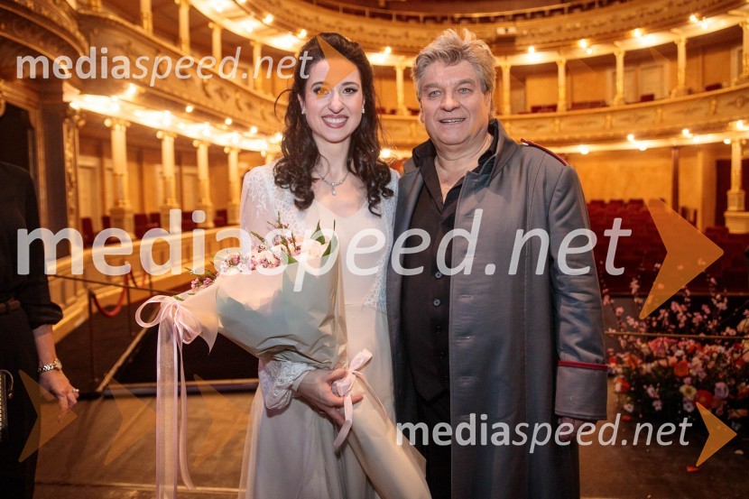  Elvira  Hasanagić, sopranistka;  Branko Robinšak, operni pevecTrubadur, premiera opere, SNG Opera in balet Ljubljana