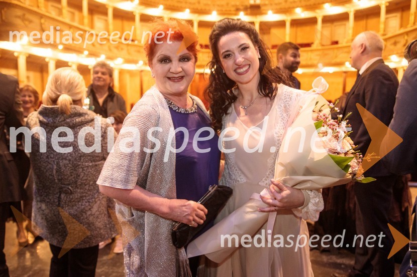  Milena  Morača, operna pevka;  Elvira  Hasanagić, sopranistkaTrubadur, premiera opere, SNG Opera in balet Ljubljana