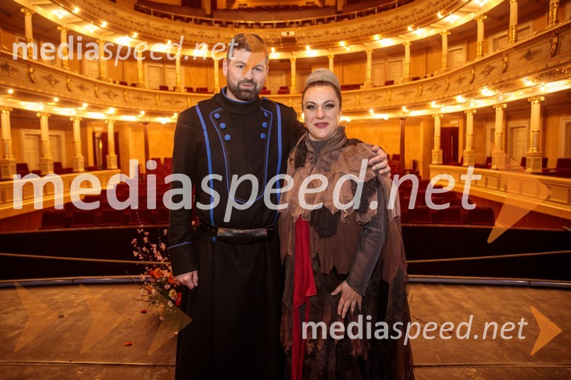  Jure Počkaj, operni solist, nekdanji inšpektor orkestra ljubljanske Opere;   Monika Bohinec, mezzosopranistkaTrubadur, premiera opere, SNG Opera in balet Ljubljana
