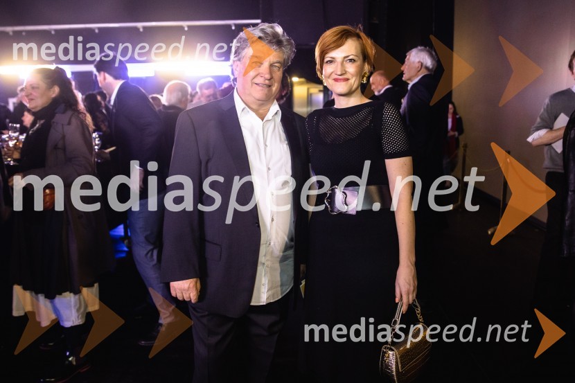  Branko Robinšak, operni pevec; dr. Asta Vrečko, ministrica za kulturoTrubadur, premiera opere, SNG Opera in balet Ljubljana