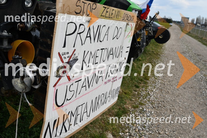 Protest kmetov v Mariboru