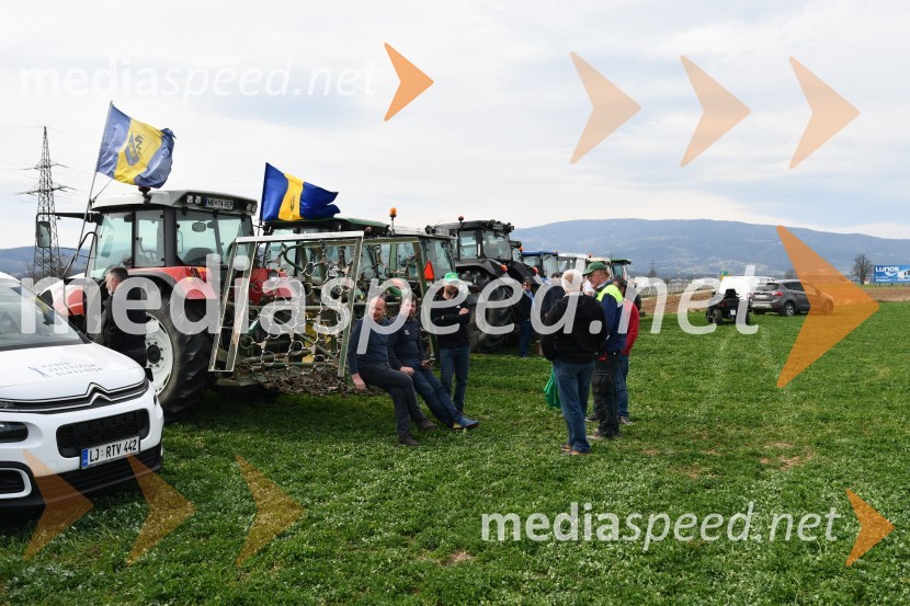 Protest kmetov v Mariboru