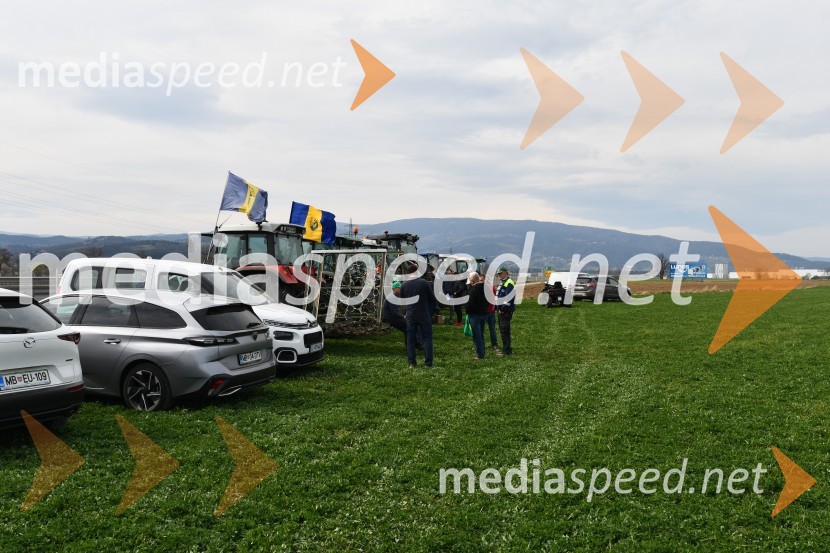 Protest kmetov v Mariboru