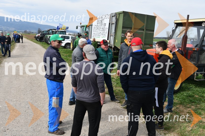 Protest kmetov v Mariboru